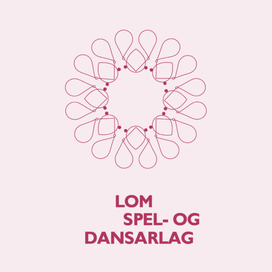 Logo for Lom spel- og dansarlag, laget av Haus Byrå