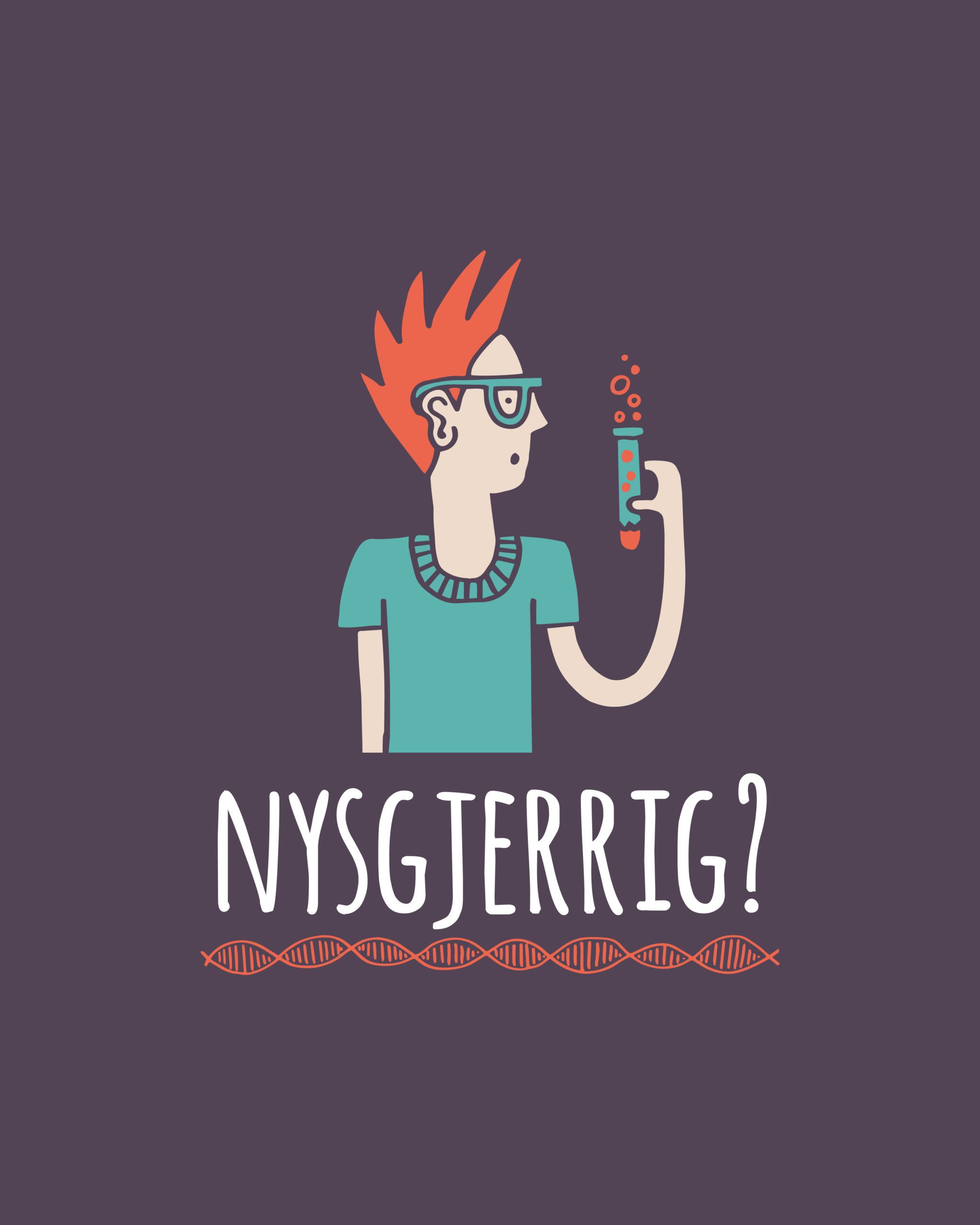 Logo for jegernysgjerrig.no, av Haus Byrå
